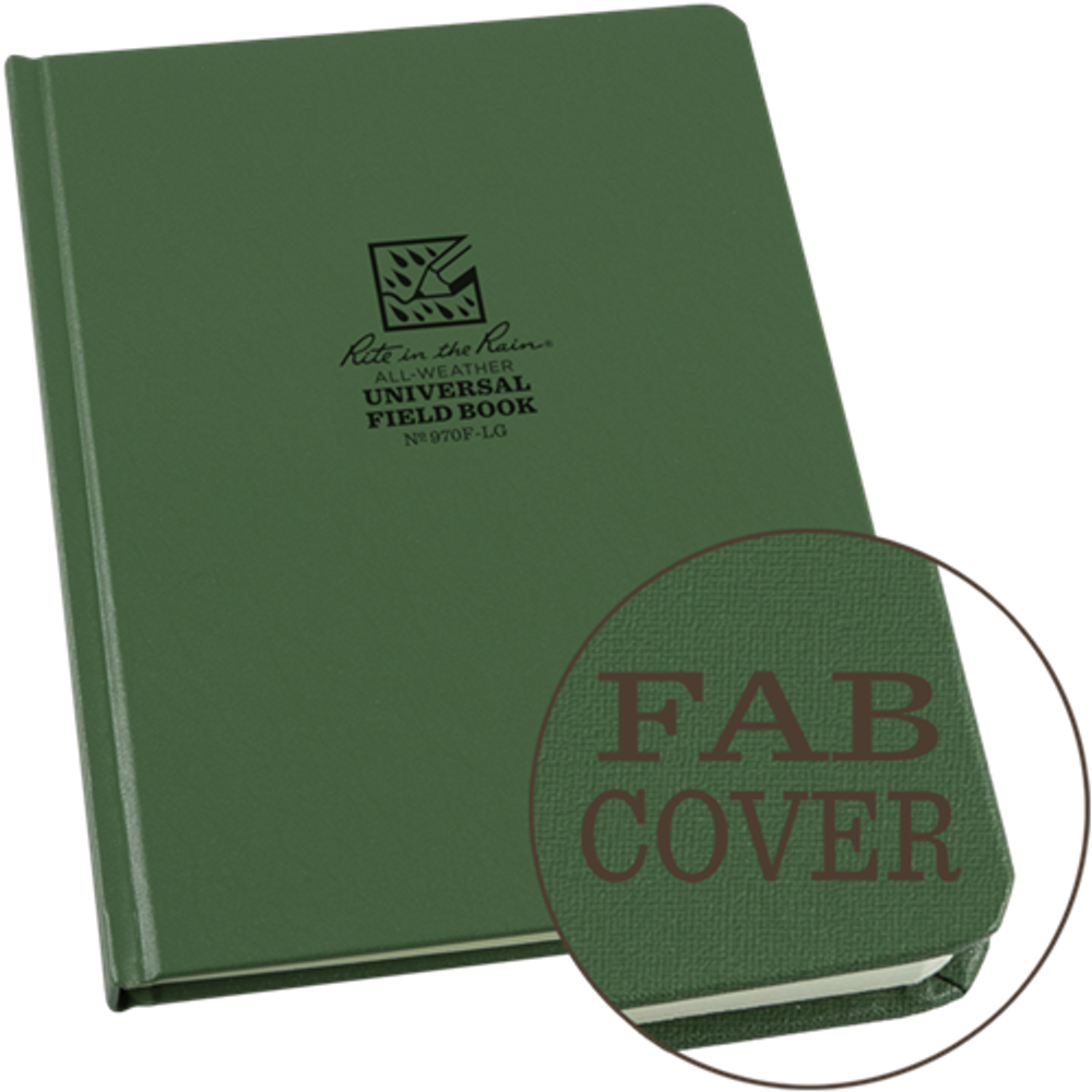 Rite in the Rain 970F-LG Hard-Cover Notebook (6.75'' x 8.75'')