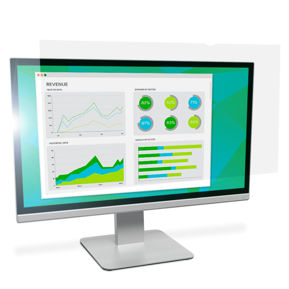 3M CO AG23.0W9 3M Anti-Glare Screen Filter for Monitors, 23in Widescreen (16:9), Reduces Blue Light, AG230W9B