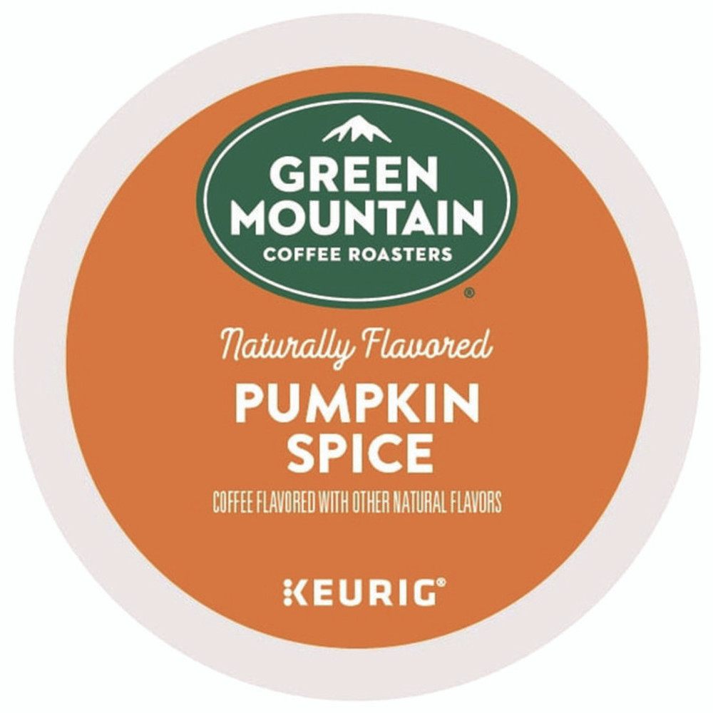 KEURIG DR PEPPER Green Mountain Coffee® 6758CT Fair Trade Certified Pumpkin Spice Flavored Coffee K-Cups, 96/Carton