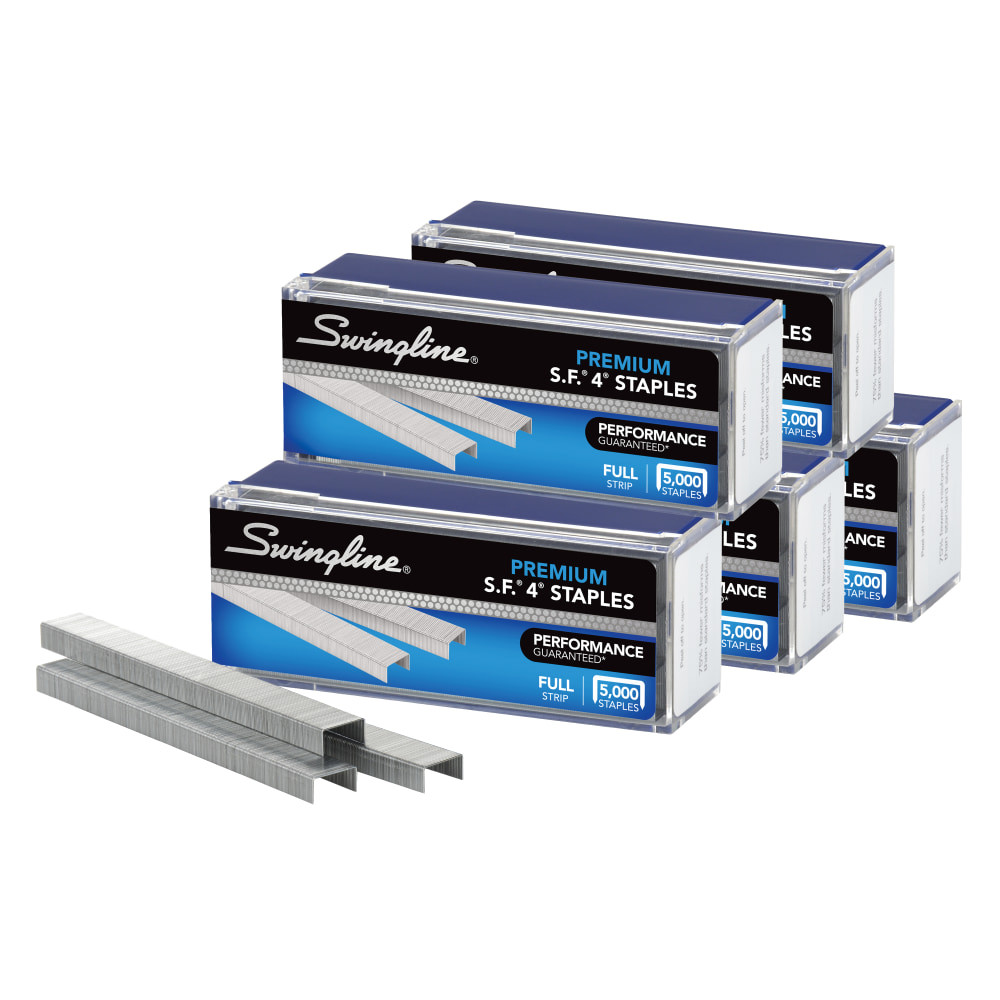 Keep important documents securely fastened with a staple  Chisel point makes it easy for the staples to penetrate documents without jamming.  1/4in legs secure a stack of pages together.  Each pack includes 5,000 staples to keep you stocked up.