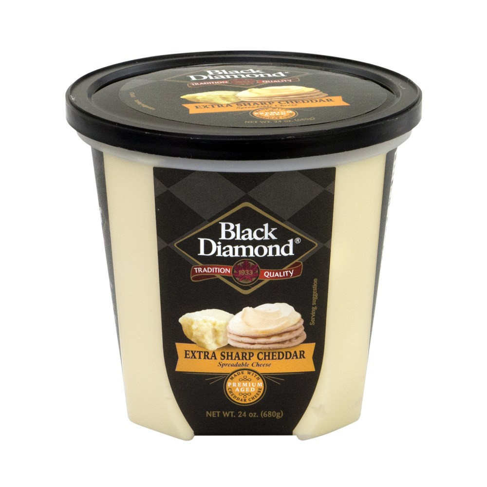 DANNON COMPANY, INC. Black Diamond 00250  Extra-Sharp Cheddar Spread, 24-Oz Tub