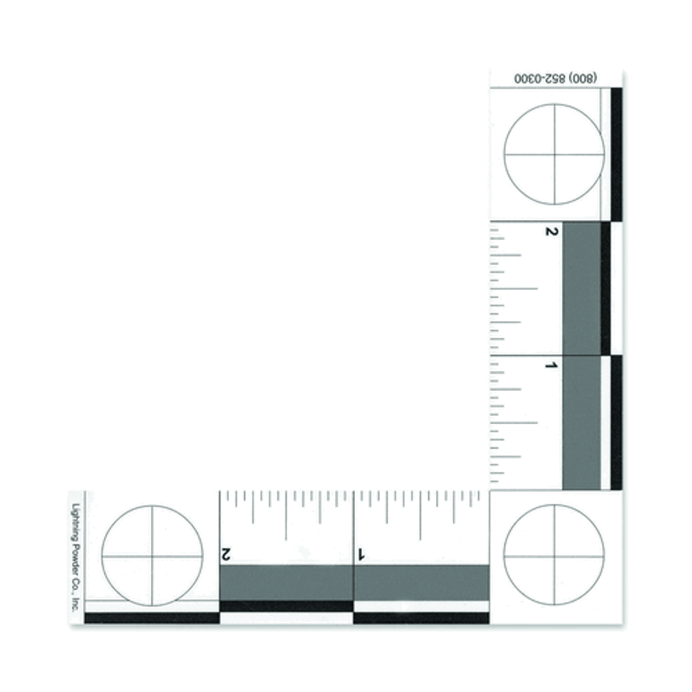 Lightning Powder 1005955 Inch L-Shaped Scale