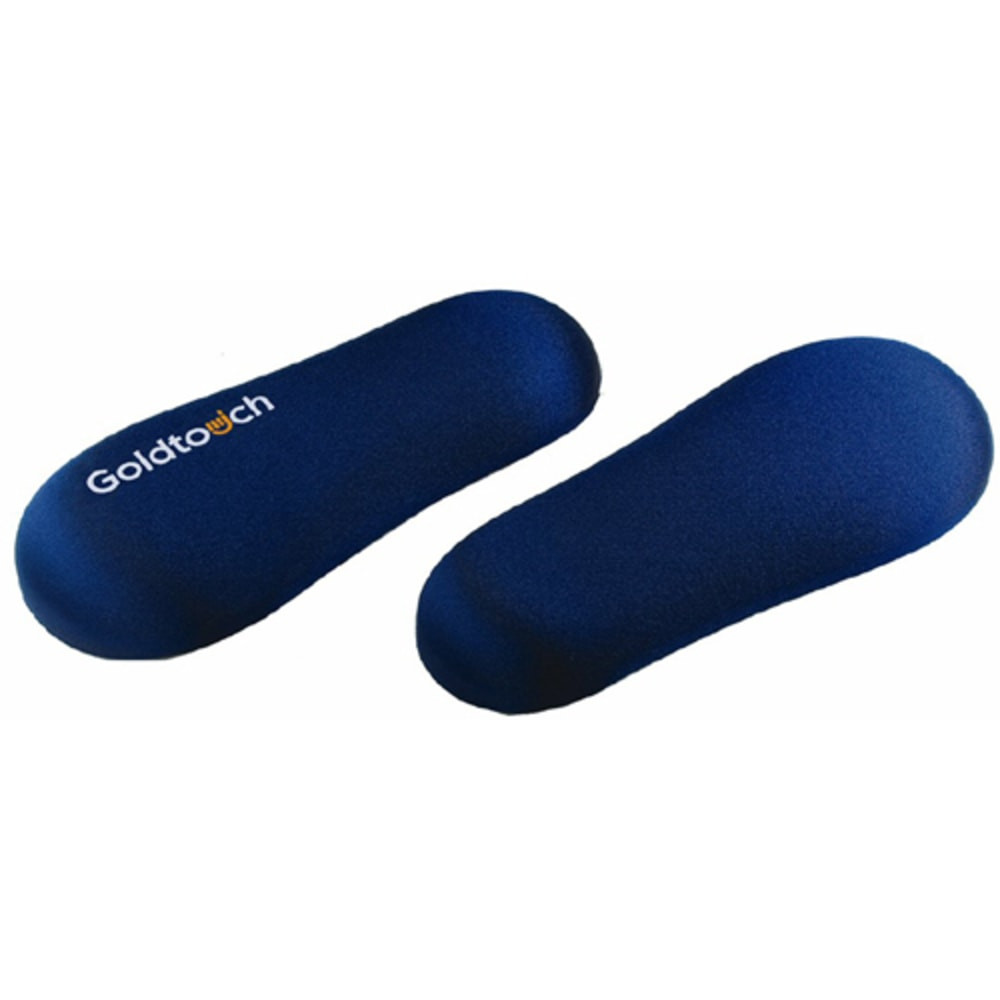 CALIFONE INTERNATIONAL, INC. GT7-0003 Goldtouch Blue Gel Filled Palm Supports by Ergoguys - 7in x 3in - Blue