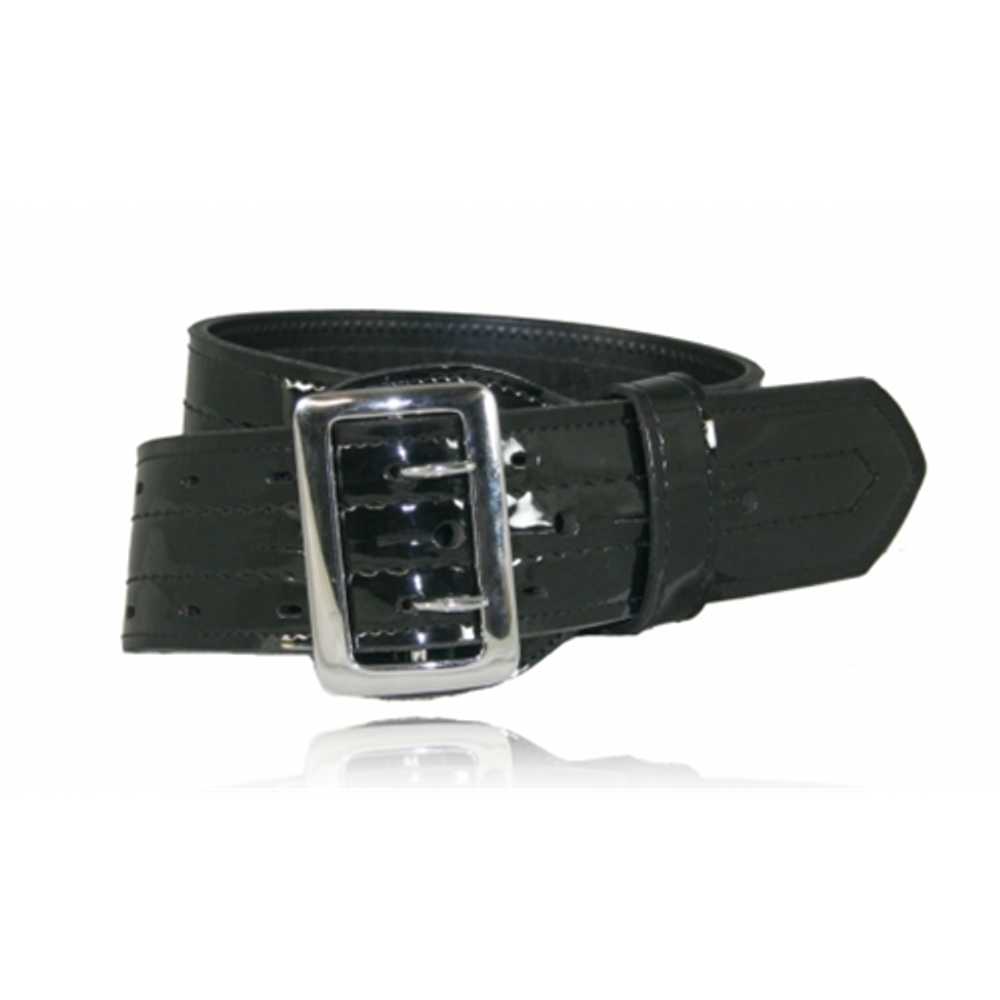 Boston Leather 6504-2-46-GLD Sam Browne Belt, Four-Row Stitched, 2 1/4 Wide