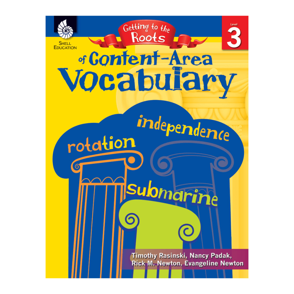SHELL EDUCATION 50863  Getting To The Roots Of Content-Area Vocabulary, Grade 3