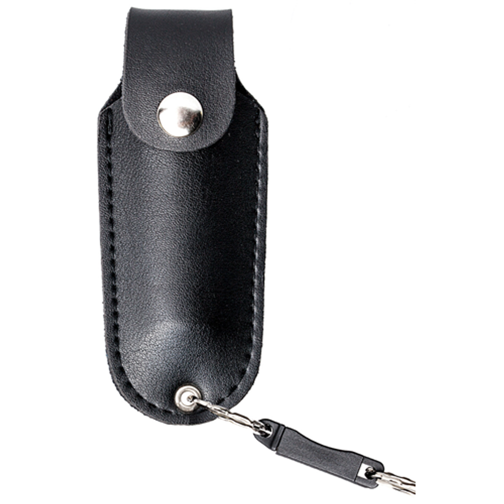 Smith & Wesson SWP-1203 1/2oz Pepper Spray w/ Leather Holster & Quick Release Clip
