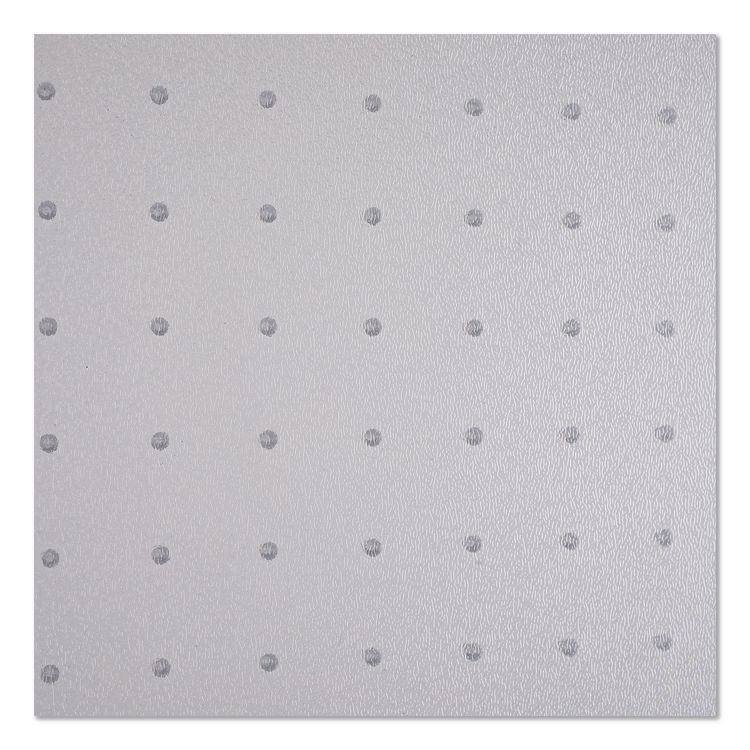 ALERA MAT3648CLPL Studded Chair Mat for Flat to Low Pile Carpeted Floors, Rectangular with Lip, Beveled Edges, 36" x 48", Clear