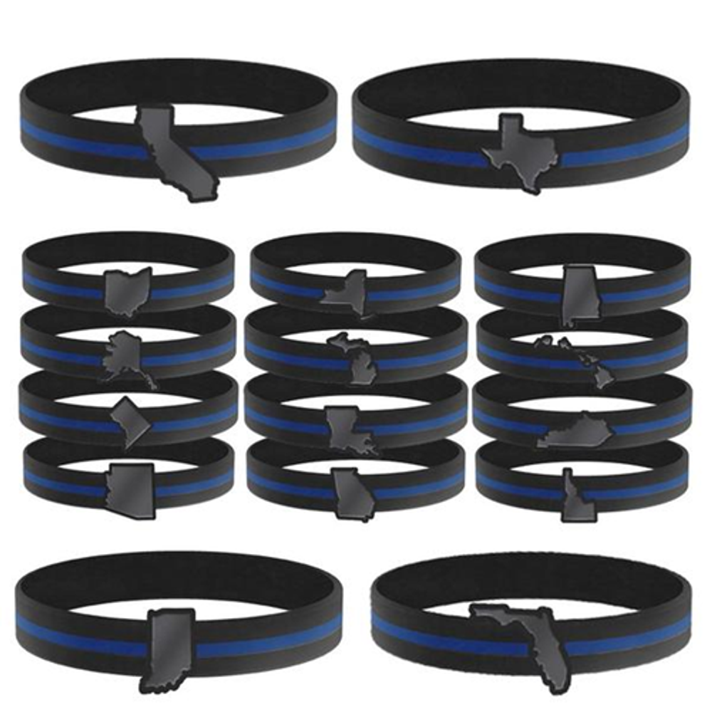 Thin Blue Line BR-VA-TBL-7 Bracelet