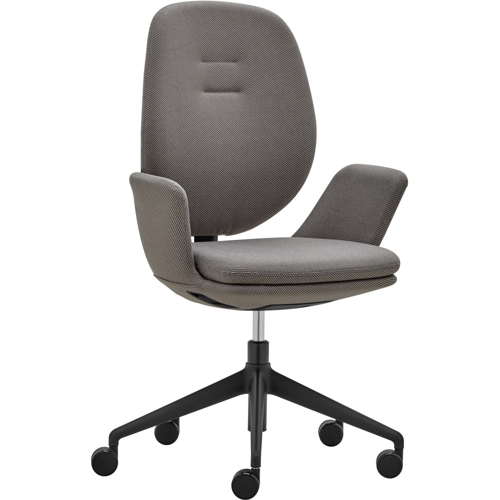 RAYNOR MARKETING, LTD. CK-BLK-GREY Raynor Centrik Ergonomic Fabric Mid-Back Managerial Chair, Gray/Black