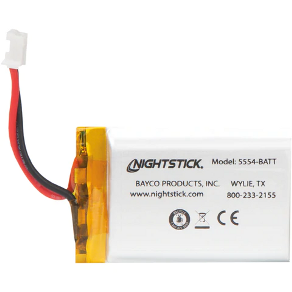 Nightstick 5554-BATT 3.7V 100mA Lithium Polymer Rechargeable Battery