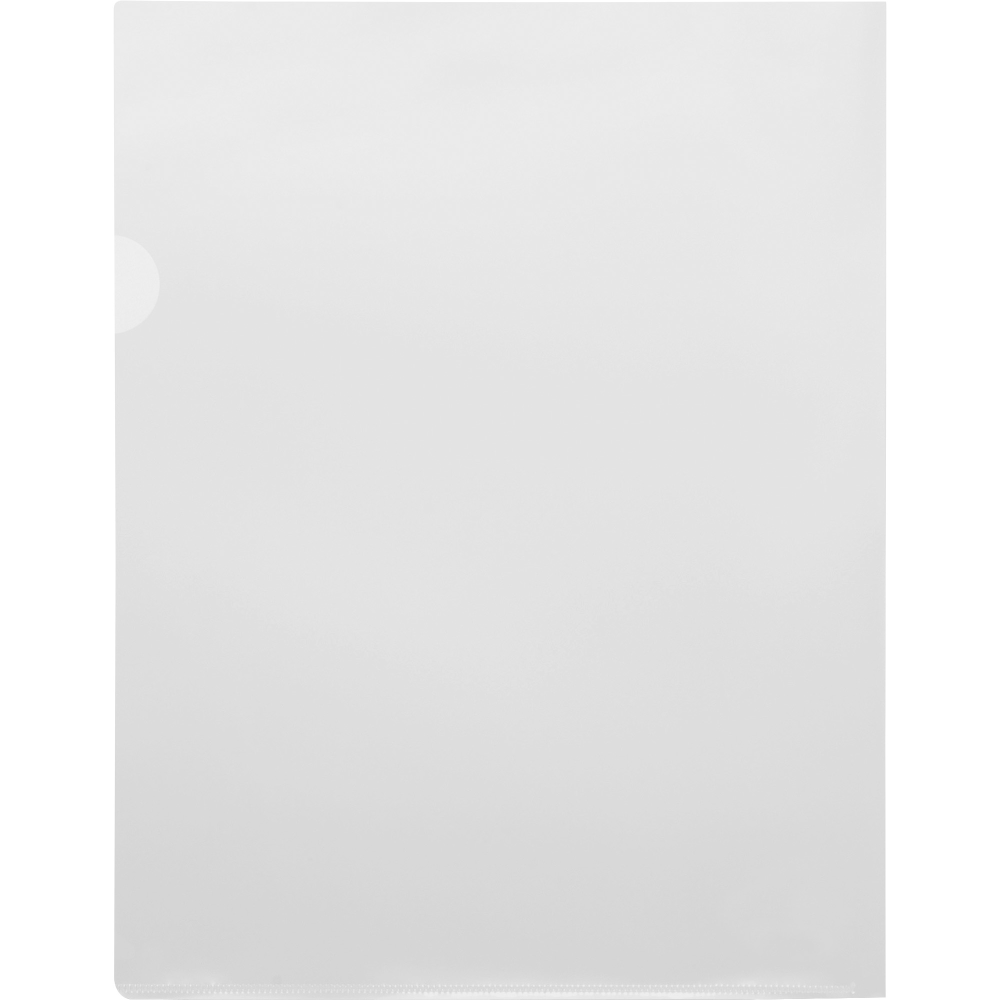 SP RICHARDS Sparco 00606  Transparent File Holders, Letter Size, Clear, Pack Of 10