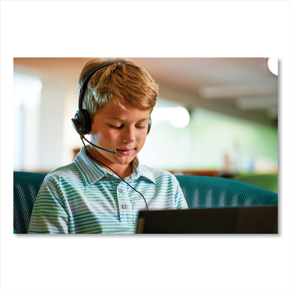 LOGITECH, INC. 981000612 H111 Binaural Over The Head Headset, Black/Silver