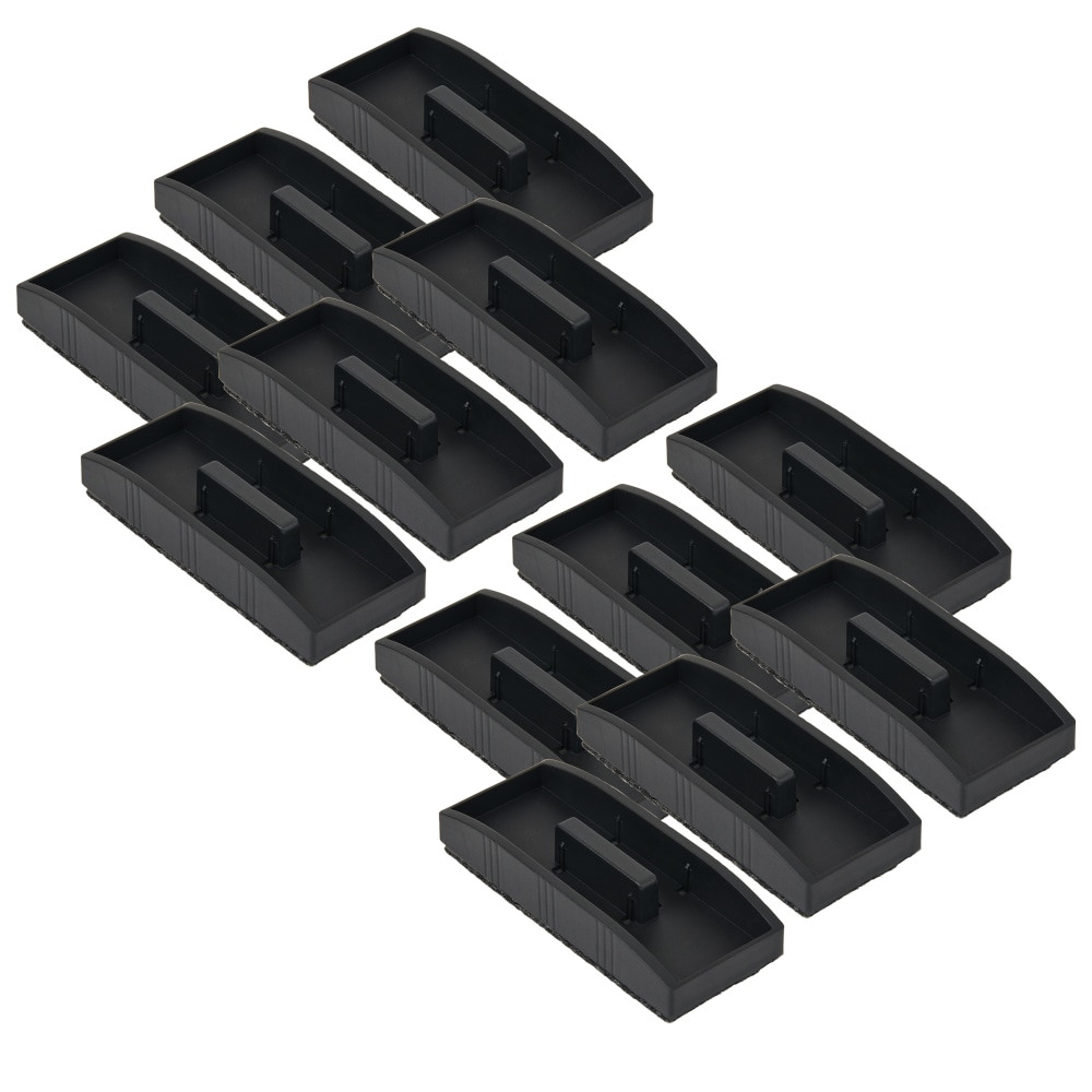 BAUMGARTENS CHL74530BN Charles Leonard Magnetic Whiteboard Erasers, 5 1/4in x 2in, Black, Pack Of 12