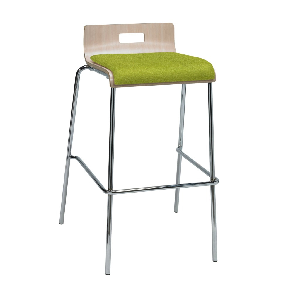 KFI FURNITURE, LLC BR9333-NA-AVOCADO KFI Studios Jive Low-Back Bar Stool, Avocado/Natural