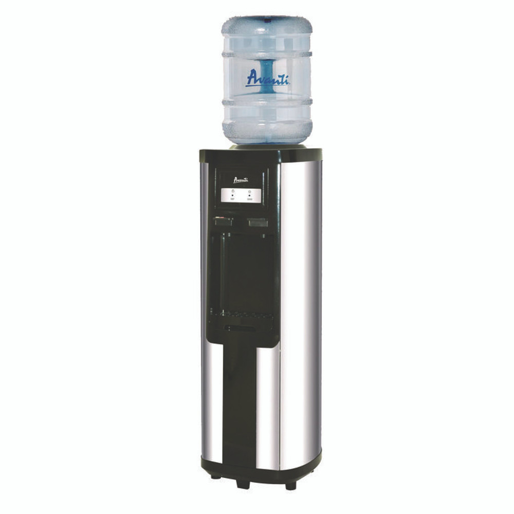 AVANTI WDC760I3S Hot and Cold Water Dispenser, 3 gal to 5 gal, 12.25 x 13 x 38.75, Stainless Steel