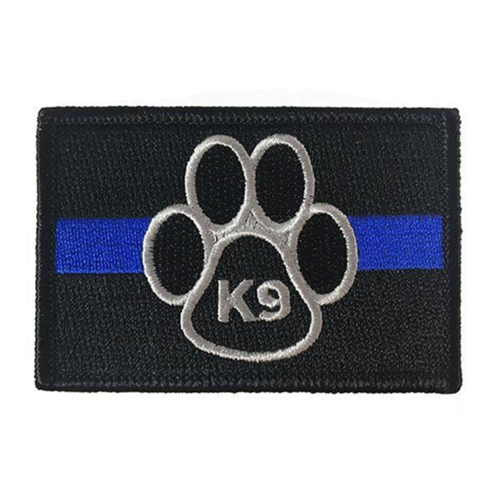 Thin Blue Line K9-PTC-VELCRO K9 Patch, Thin Blue Line, 2 x 3 Inches, Velcro
