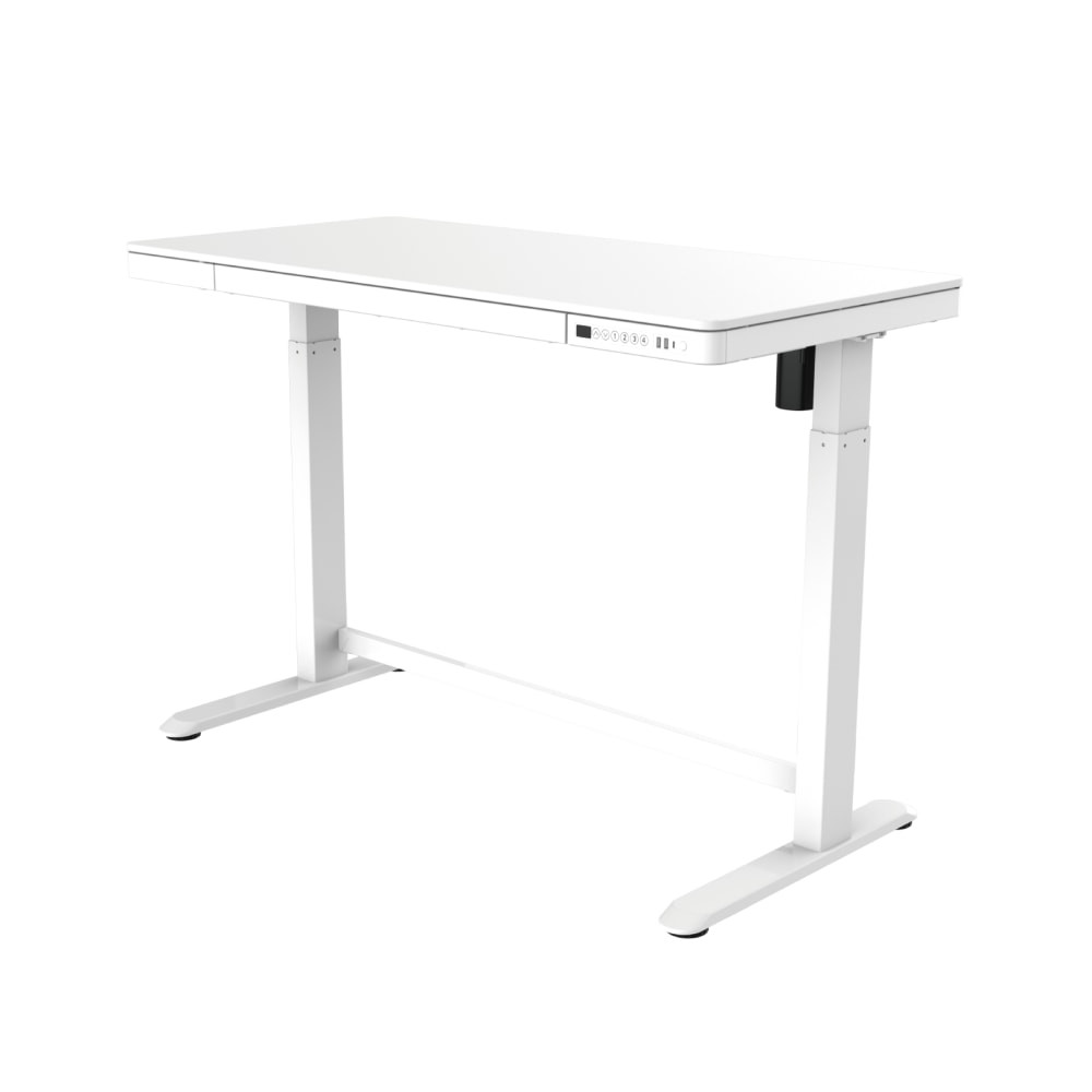 ZOXOU INC. EG8W-E FlexiSpot Comhar Electric 48inW Height-Adjustable Staanding Desk, White