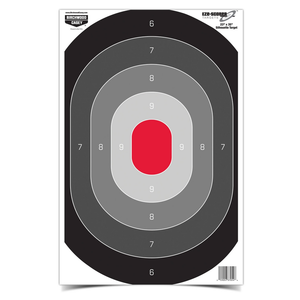 Birchwood Casey BC-37053 Eze-Scorer 23 x 35 Silhouette Oval Target, 5 Targets