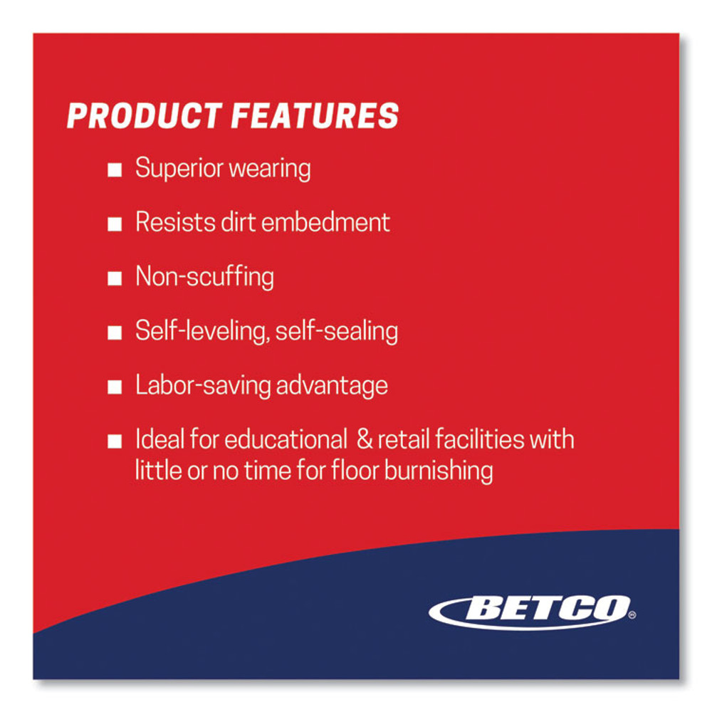 BETCO CORPORATION 659B500 Hard as Nails Floor Finish, 5 gal Bag-in-Box