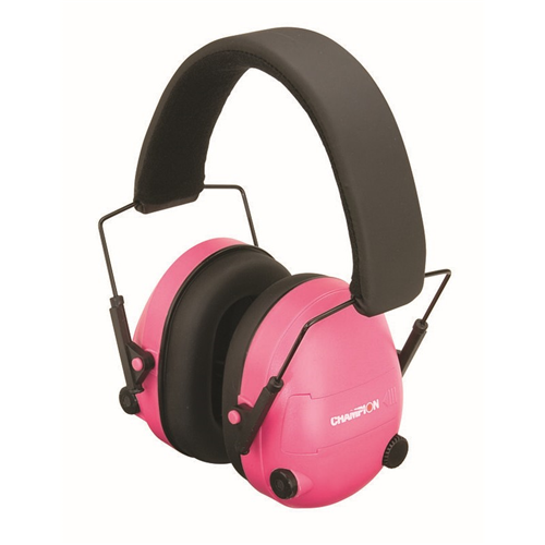Champion Targets 40975 Champion Targets 40975 Electronic Earmuffs, 25dB Noise Reduction Rating, Pink