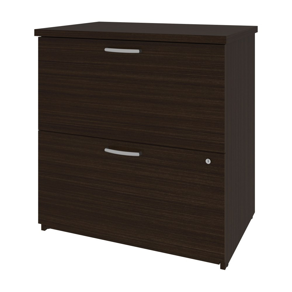 BESTAR INC. 46630-1179 Bestar Universel 28-5/16inW x 19-5/8inD Lateral 2-Drawer File Cabinet, Dark Chocolate