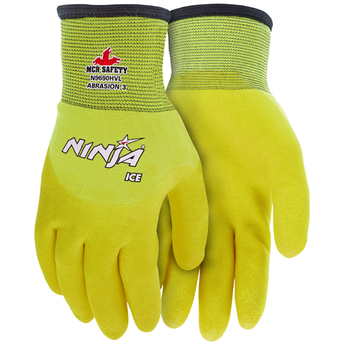 MCR Safety N9690HVS Ninja Ice-Hi Viz, 7G Inside-15G Outside