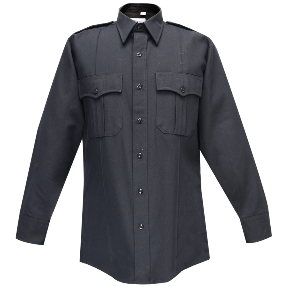 Flying Cross 34W78Z 86 18.0 38/39 Command Public Safety Long Sleeve Shirt w/ Zipper