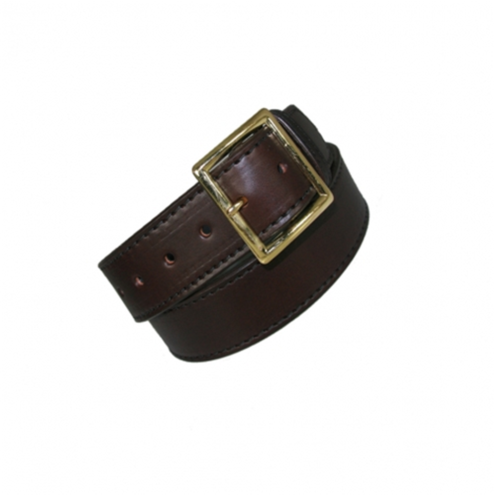 Boston Leather 6505L-BRN-3-54-GLD 1 3/4 Lined Garrison Belt