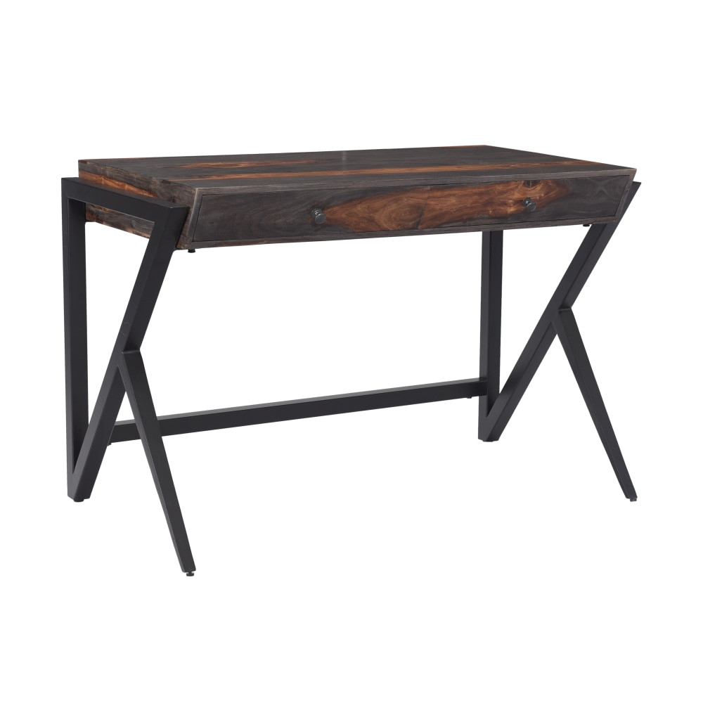 COAST TO COAST IMPORTS, LLC. 53414 Coast to Coast Bruce 45inW Home Office Writing Desk, Sierra Brown/Black