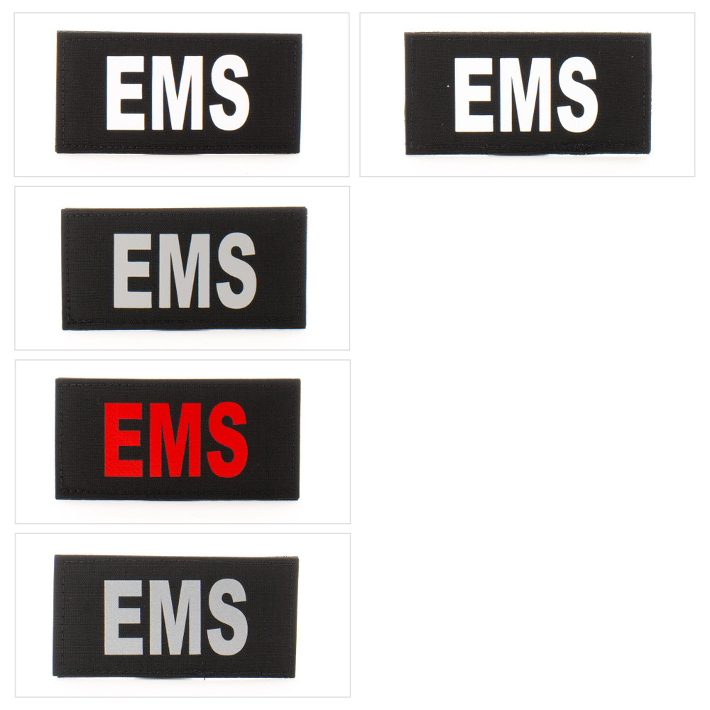 Eleven 10 E10-7001-EMS-BLK/RED 2x4 Med ID Patch
