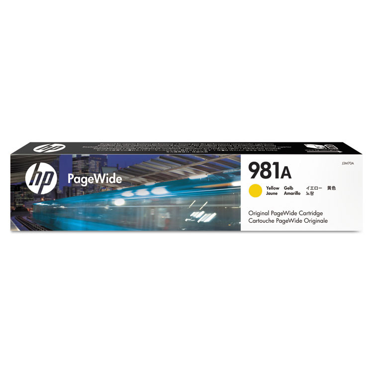 HP INC J3M70A HP 981A, (J3M70A) Yellow Original PageWide Cartridge