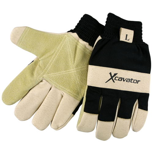 MCR Safety 940XL Grain Pig Dbl Palm Mining Glove KW