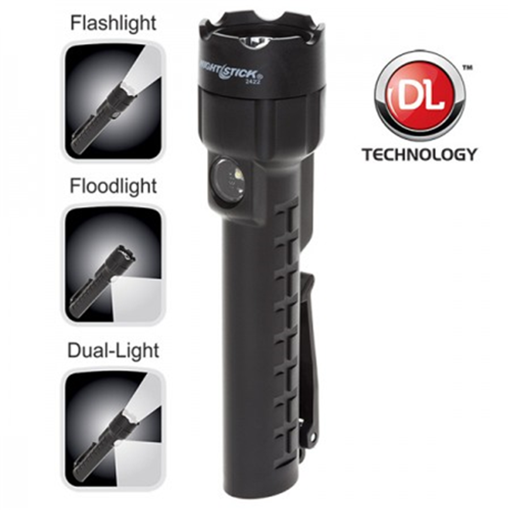 Nightstick NSP-2422B Dual-Light Flashlight w/Dual Magnets