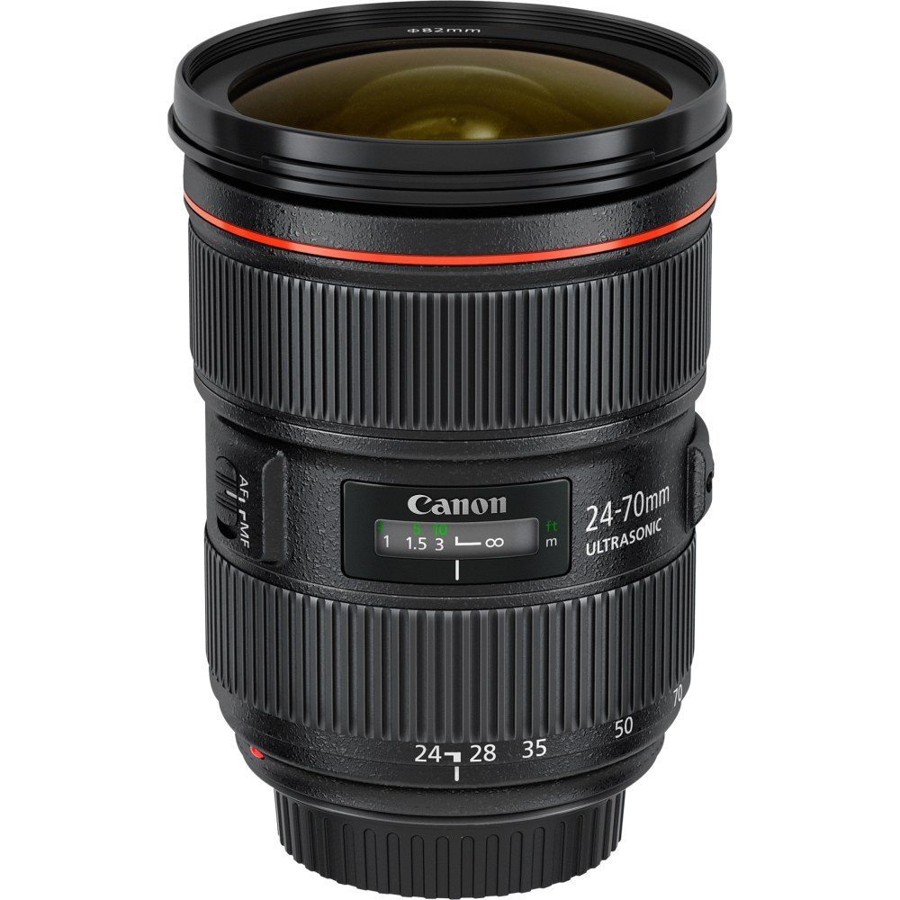 CANON USA, INC. Canon 5175B002  - 24 mm to 70 mm - f/22 - f/2.8 - Zoom Lens for Canon EF/EF-S - 82 mm Attachment - 2.9x Optical Zoom - USM - 3.5in Diameter