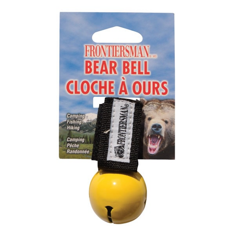 Sabre BB-01-YW Frontiersman Bear Bell w/ Velcro Strap