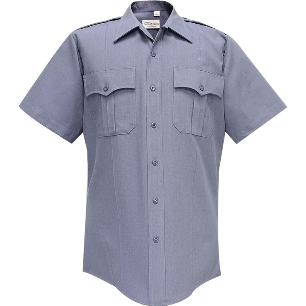 Flying Cross 85R78Z 26 21.0/21.5 N/A Command Short Sleeve Shirt w/ Zipper