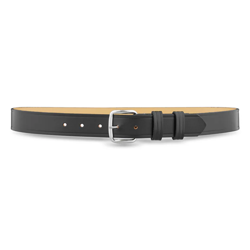 Dutyman 1411-36-9011 1-1/4"" Plain Leather Garrison Belt with Nickel Buckle