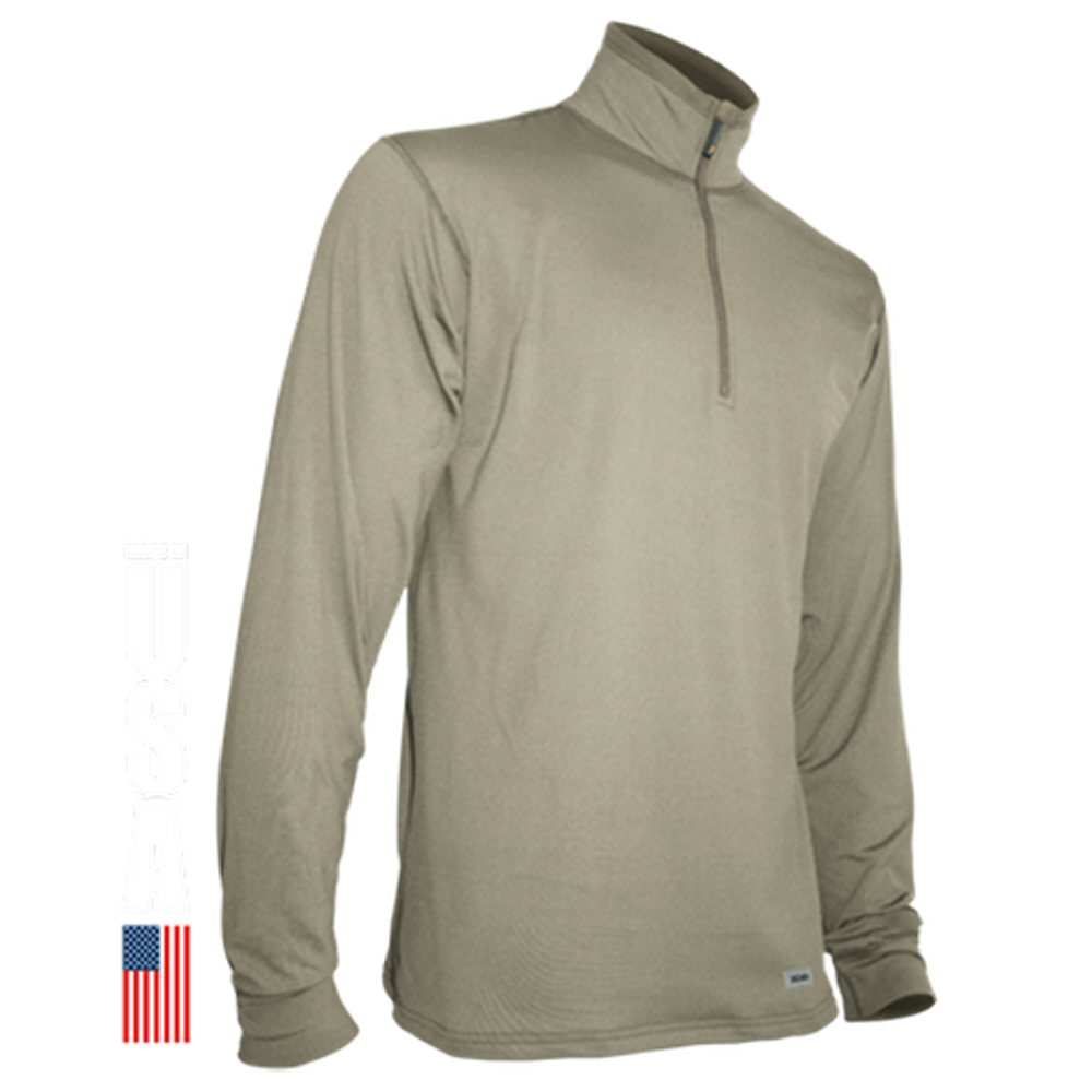 XGO 4P11DQ-M-499 Heavyweight Performance Zip Mock