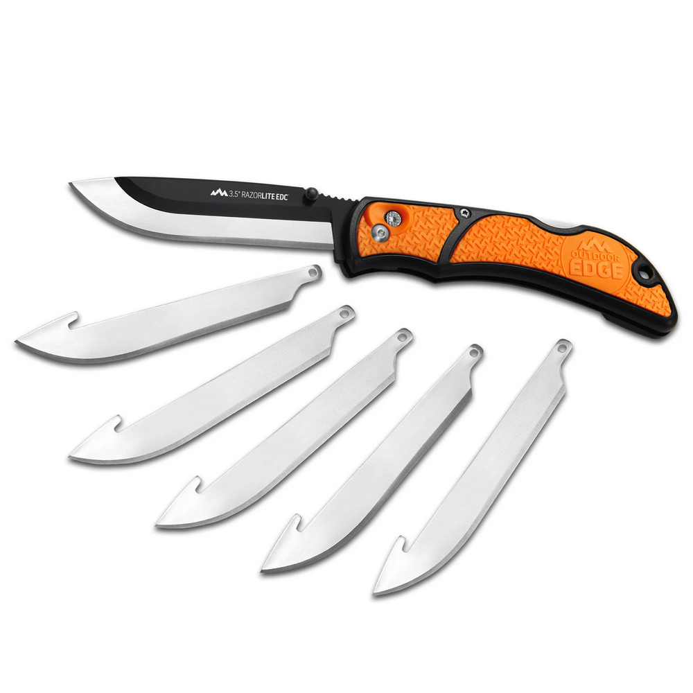 Outdoor Edge RB-20C 3.5 RAZOR-PRO L (Orange, 6-Blades)