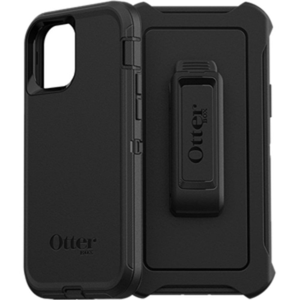 OTTER PRODUCTS LLC OtterBox 77-66179  Defender Rugged Carrying Case Holster Apple iPhone 12, iPhone 12 Pro Smartphone - Black