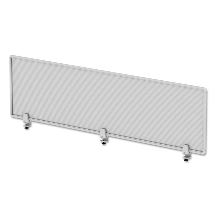 ALERA PP6518 Polycarbonate Privacy Panel, 65w x 0.5d x 18h, Silver/Clear
