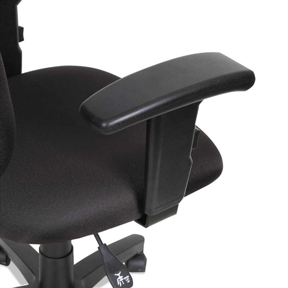 ALERA VTA4810 Alera Essentia Series Swivel Task Chair with Adjustable Arms, Supports Up to 275 lb, 17.71" to 22.44" Seat Height, Black