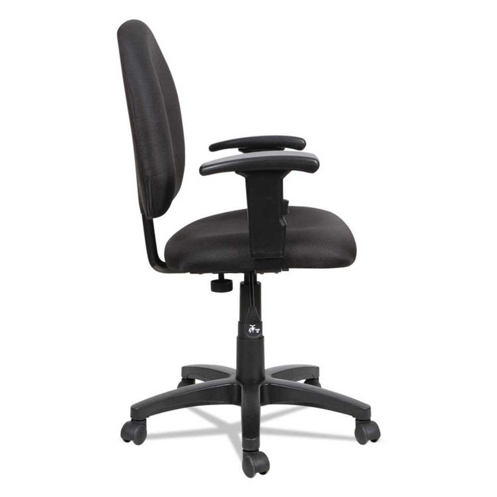 ALERA VTA4810 Alera Essentia Series Swivel Task Chair with Adjustable Arms, Supports Up to 275 lb, 17.71" to 22.44" Seat Height, Black