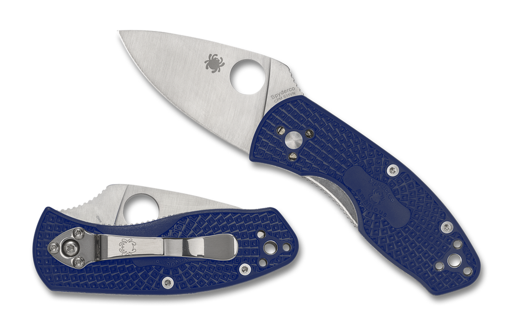 Spyderco C148PBL Ambitious Lightweight Blue CPM S35VN