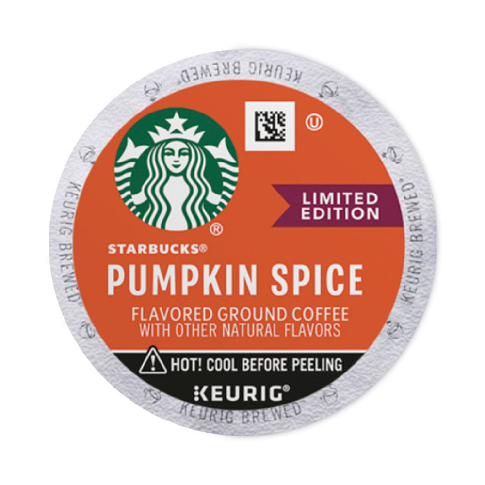 STARBUCKS COFFEE COMPANY 12412028CT Pumpkin Spice Coffee, K-Cups, 22/Box, 4 Boxes/Carton