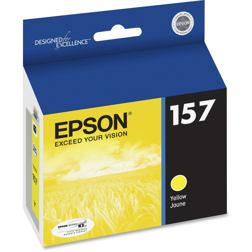 EPSON AMERICA INC. T157420 Epson 157 Yellow Ink Cartridge, T157420