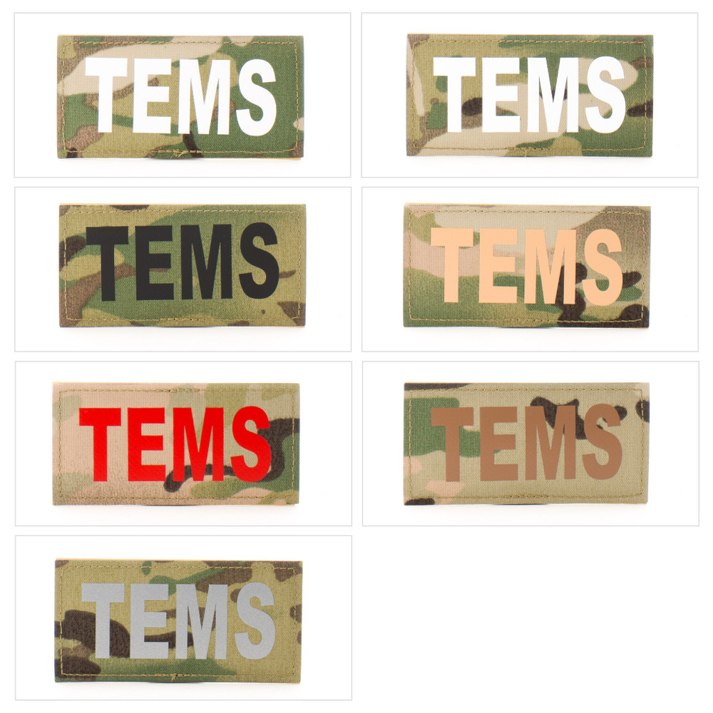 Eleven 10 E10-7001-TEMS-MTC/BLK 2x4 Med ID Patch