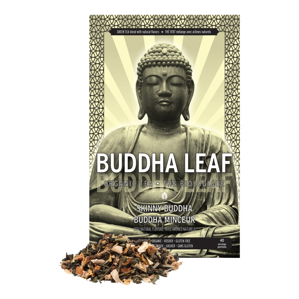 TEA SQUARED 132-CS  Buddha Skinny Organic Loose Leaf Tea, 2.8 Oz, Carton Of 6 Bags