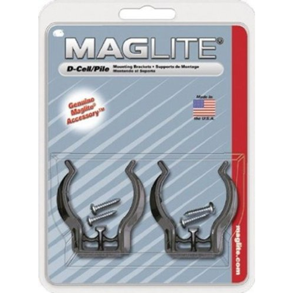 Maglite ASXD026 D-Cell Mounting Bracket (2 Pack)