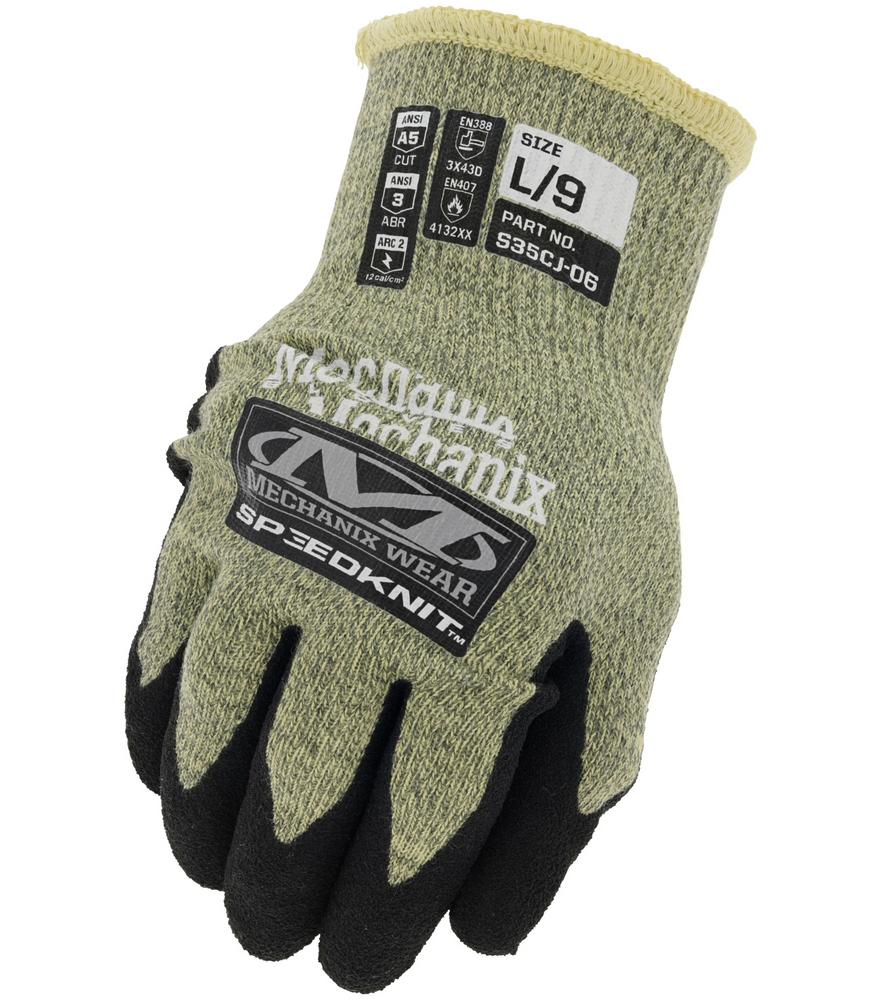 Mechanix Wear S35CJ06-011 Speedknit Arc Flash Work Gloves